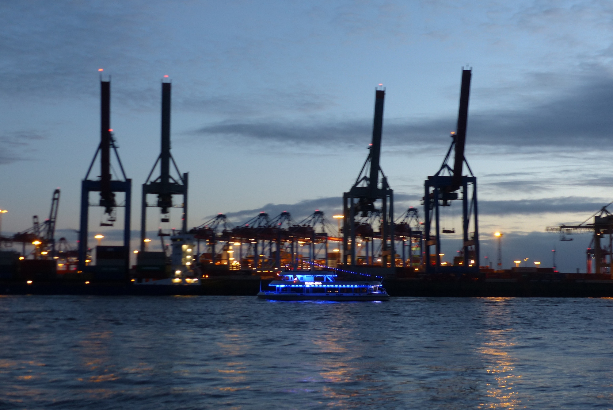 Hamburger Hafen Abends