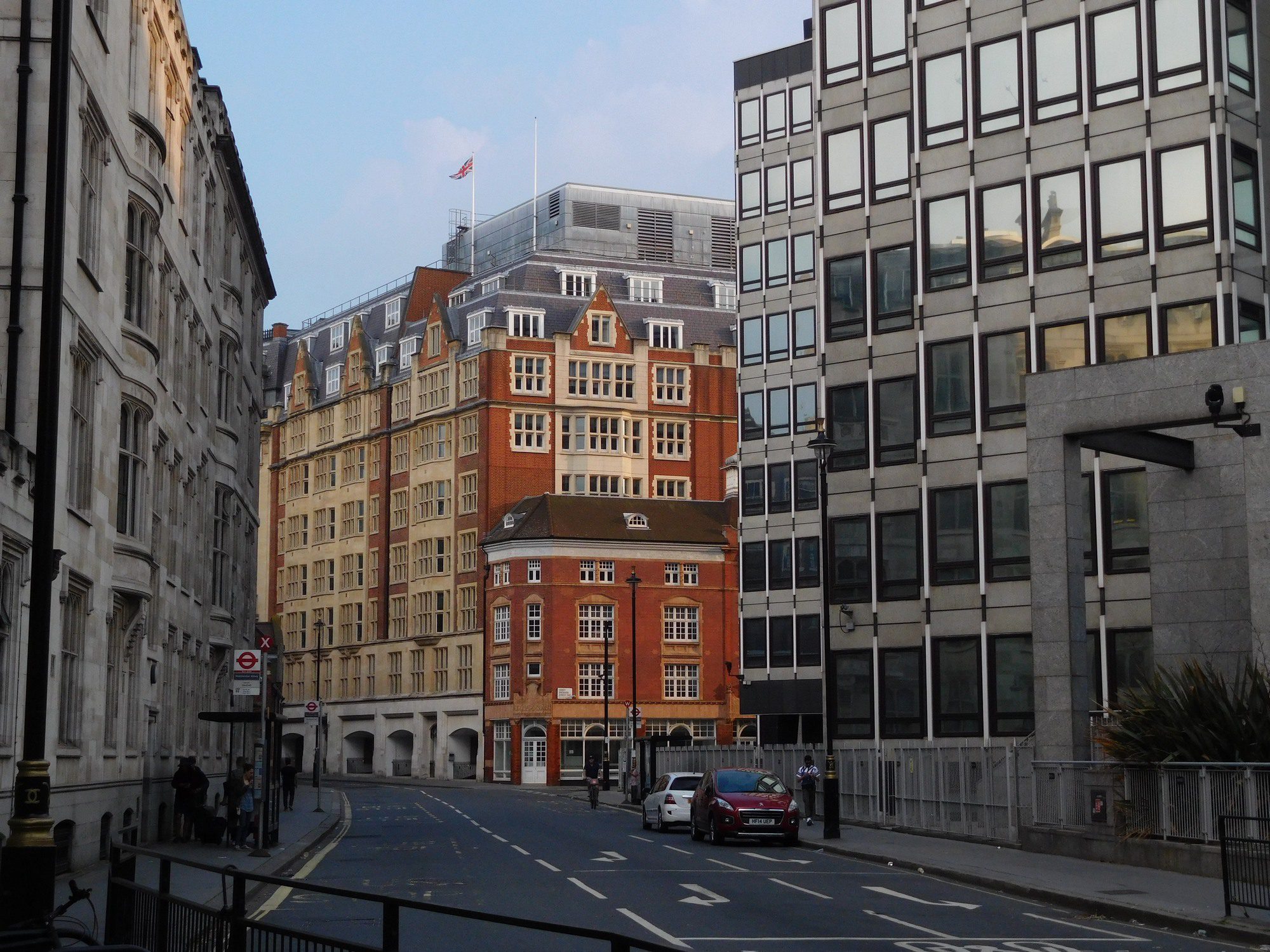 Straße in Westminster in London