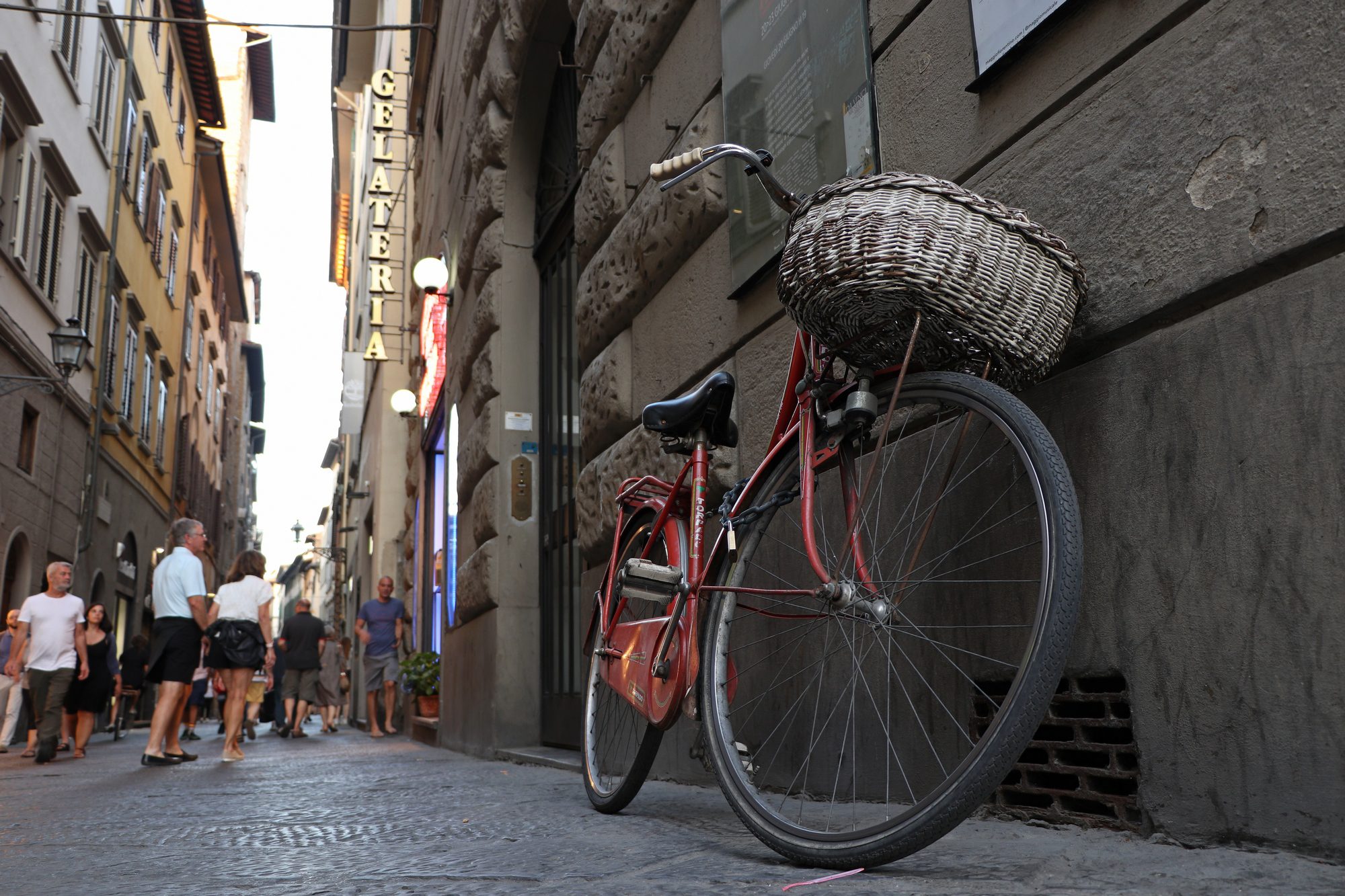 Fahrrad in Florenz in der Toskana Italien
