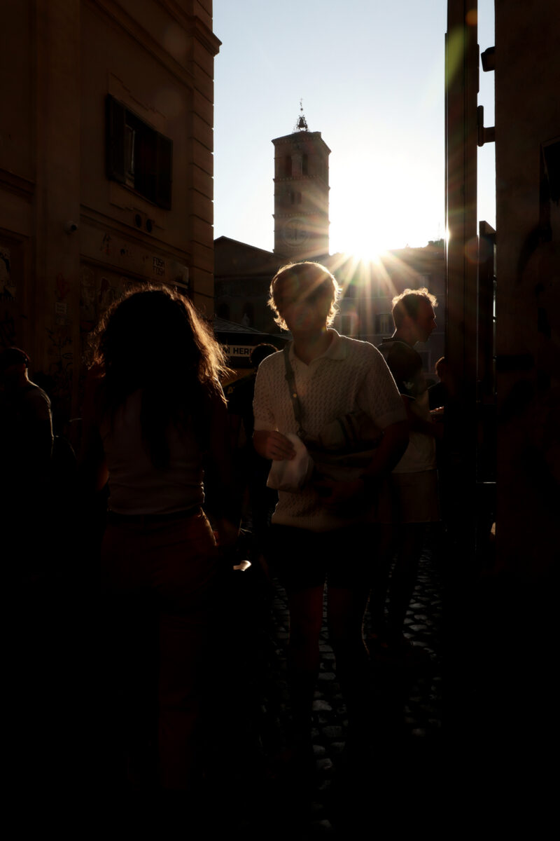 Rom Trastevere Gegenlicht Streetfotografie Italien