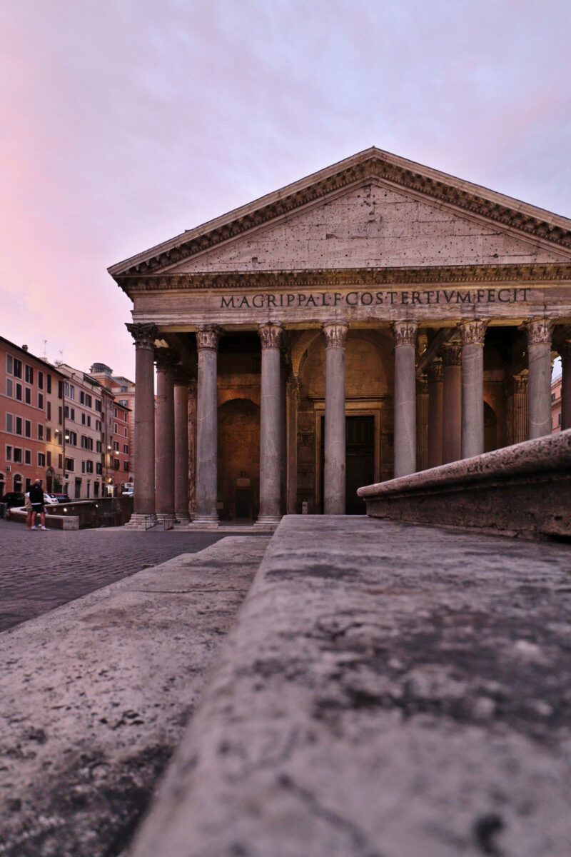 Rom Pantheon am Frühen Morgen Sonnenaufgang Reisefotografie Italien