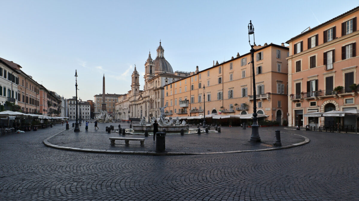 Rom Piazza Navona am Frühen Morgen menschenleer Reisefotografie Italien