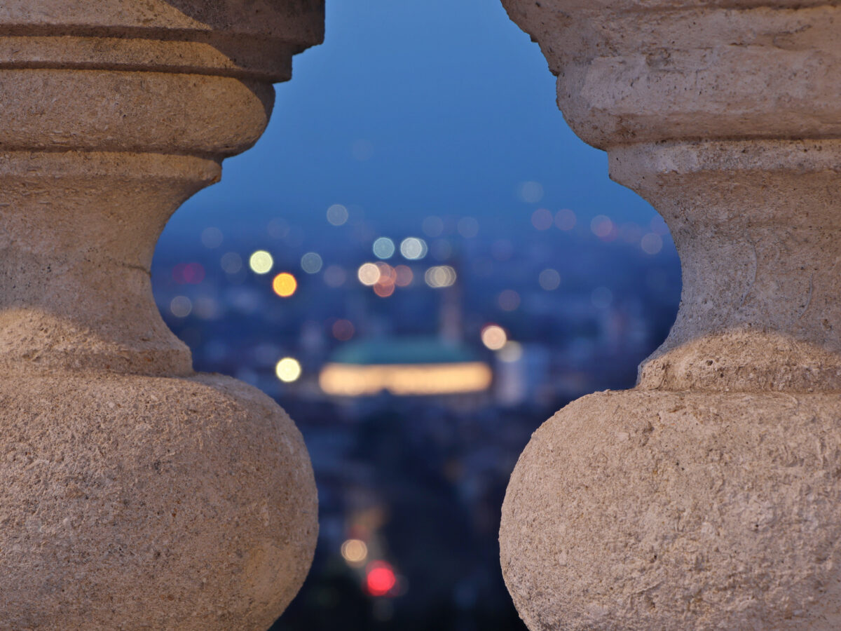 Vicenza Monte Berico Terrazza Viewpoint Ausblick Basilica Palladiana Blaue Stunde Blue Hour Details