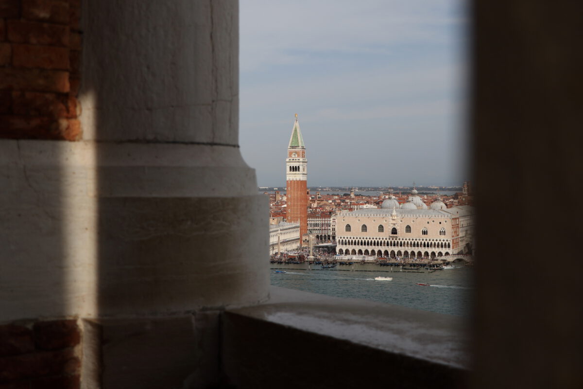 Venedig Venezia San Giorgio Maggiore Campanile Ausblick auf den Markusplatz