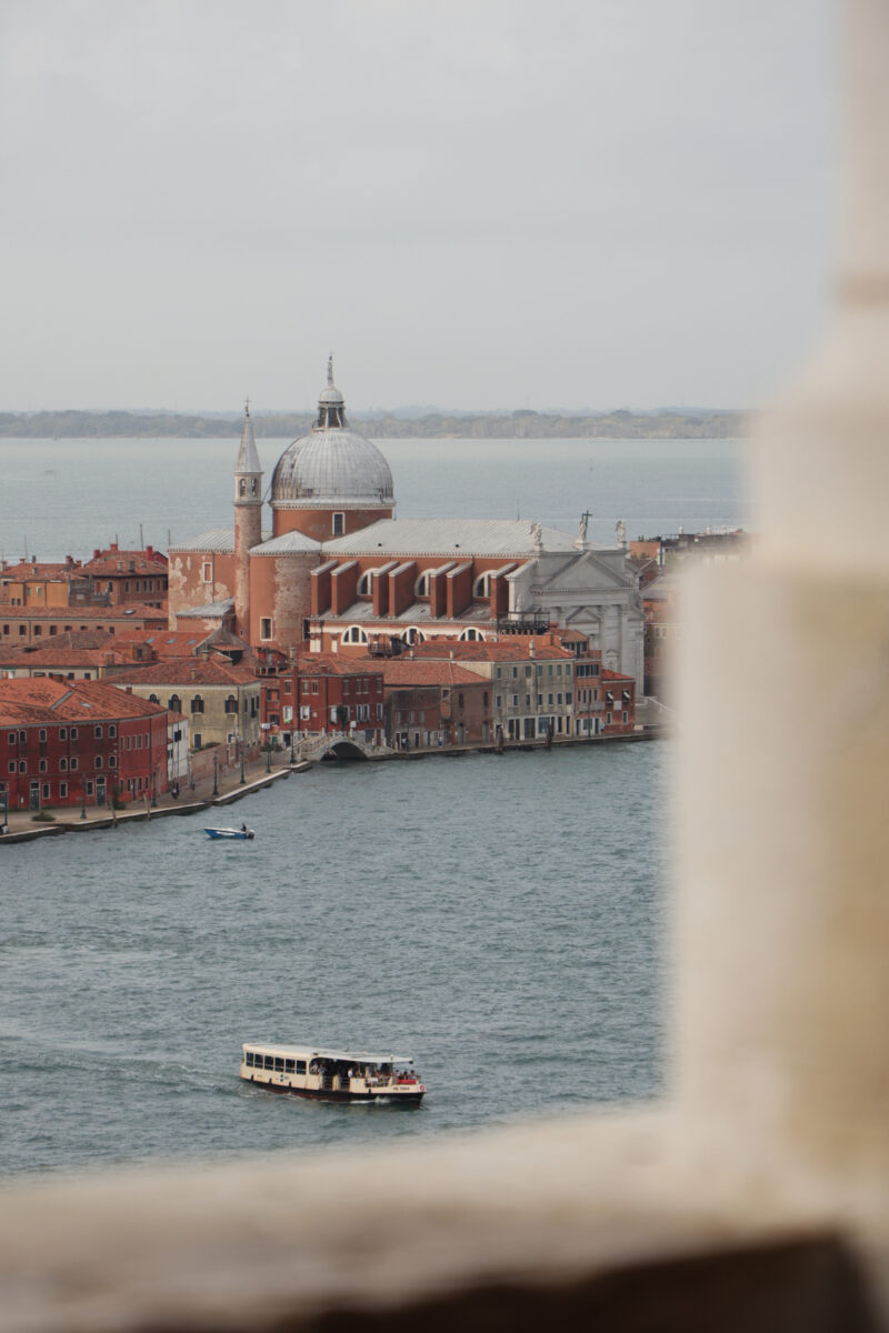 Venedig Venezia San Giorgio Maggiore Campanile Ausblick auf Giudecca Il Redentore