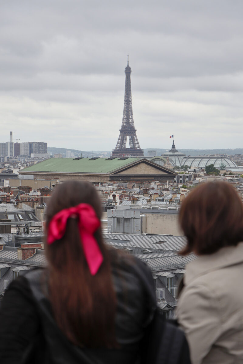 Paris France Tour Eiffel Eiffel Tower Eiffelturm Galeries Lafayette Rooftop View