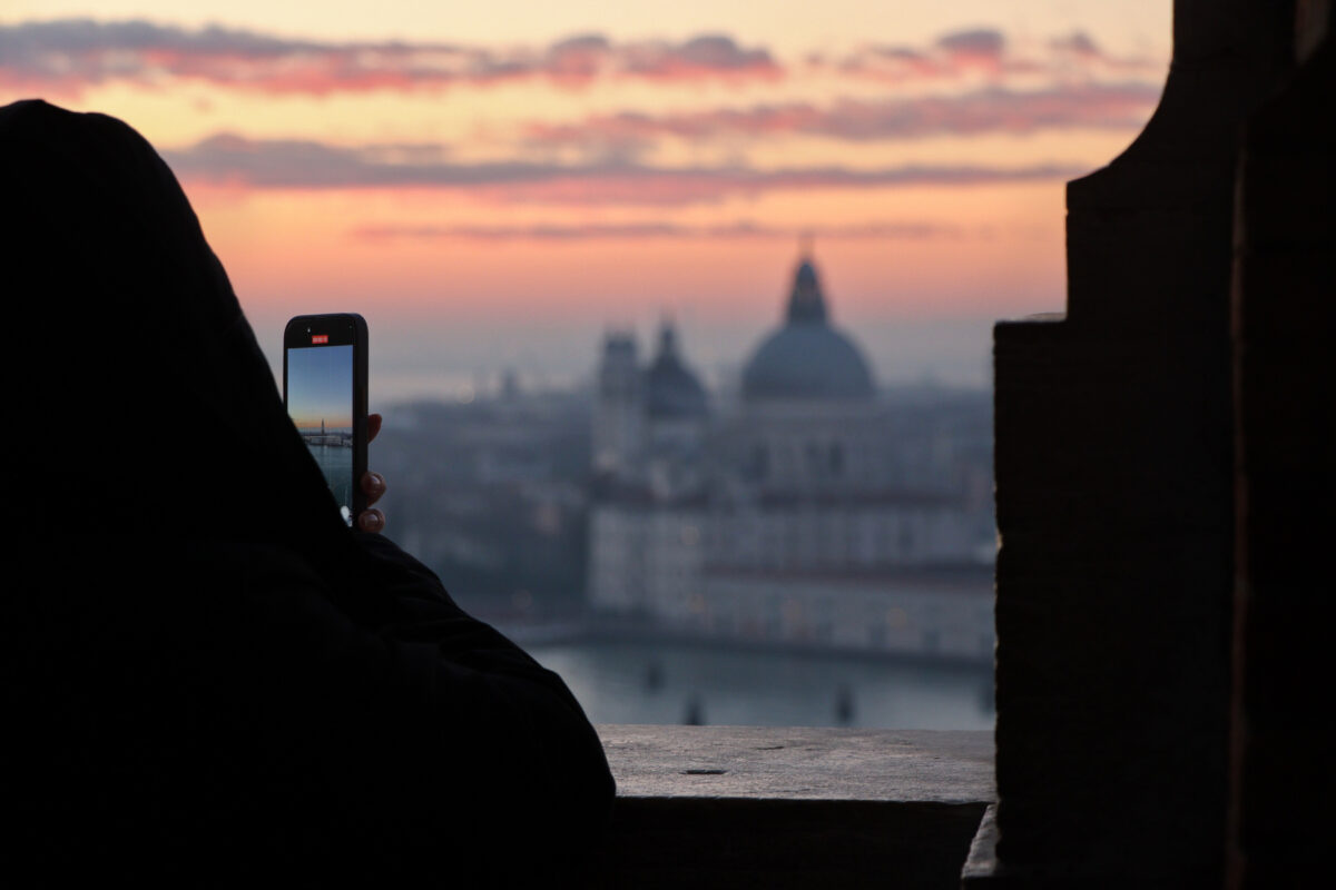 Venezia Venedig San Giorgio Maggiore Aussicht Santa Maria della Salute Sonnenuntergang Smartphone Fotograf