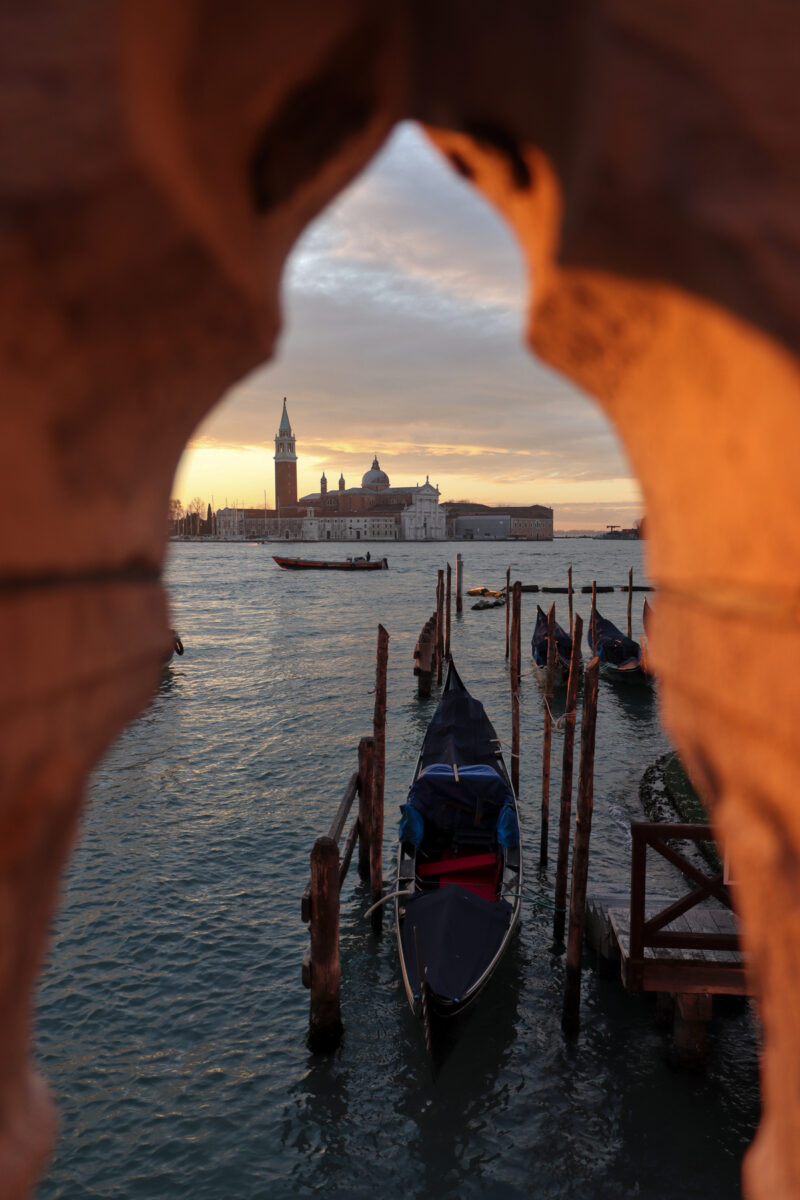 Venezia Venedig Riva degli Schiavoni Ponte della Paglia San Giorgio Maggiore Morgenlicht Goldene Stunde Sonnenaufgang