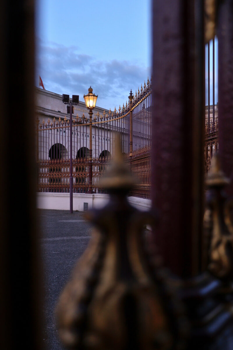 Wien Innere Stadt Altstadt Hofburg Burgtor Details Blaue Stunde Abends