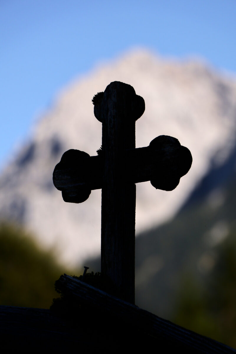 Mittenwald Kranzberg Kapelle Kreuz Karwendel Details