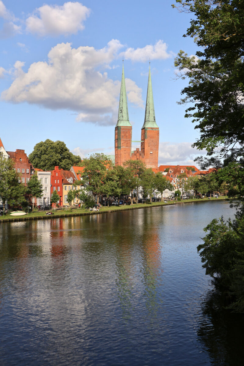 Lübeck Trave an der Obertrave Dom