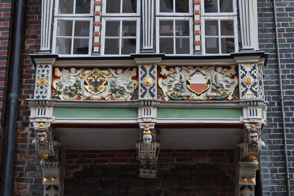 Lübeck Altstadt Fassade Erker Details