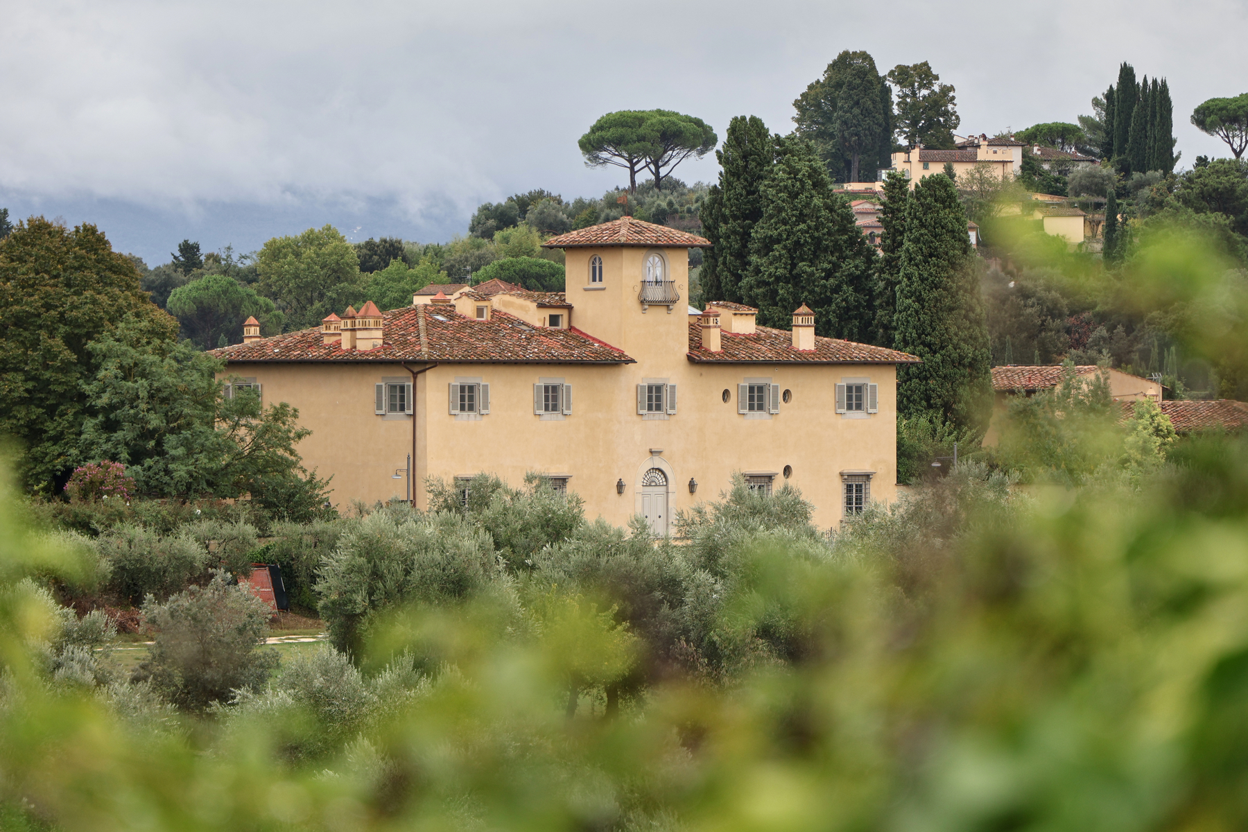 Florenz Giardino di Boboli bei Regen Ausblick