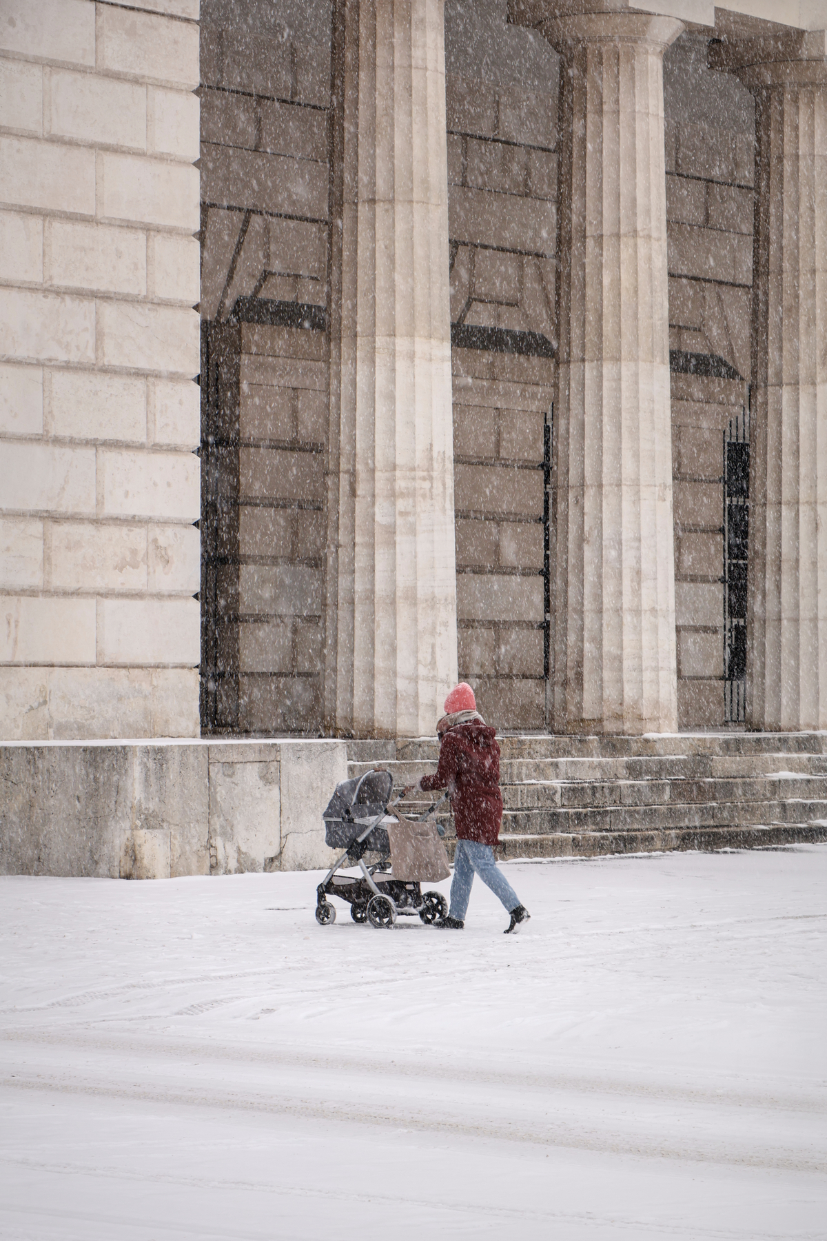 Wien Burgtor Hofburg Winter Schnee