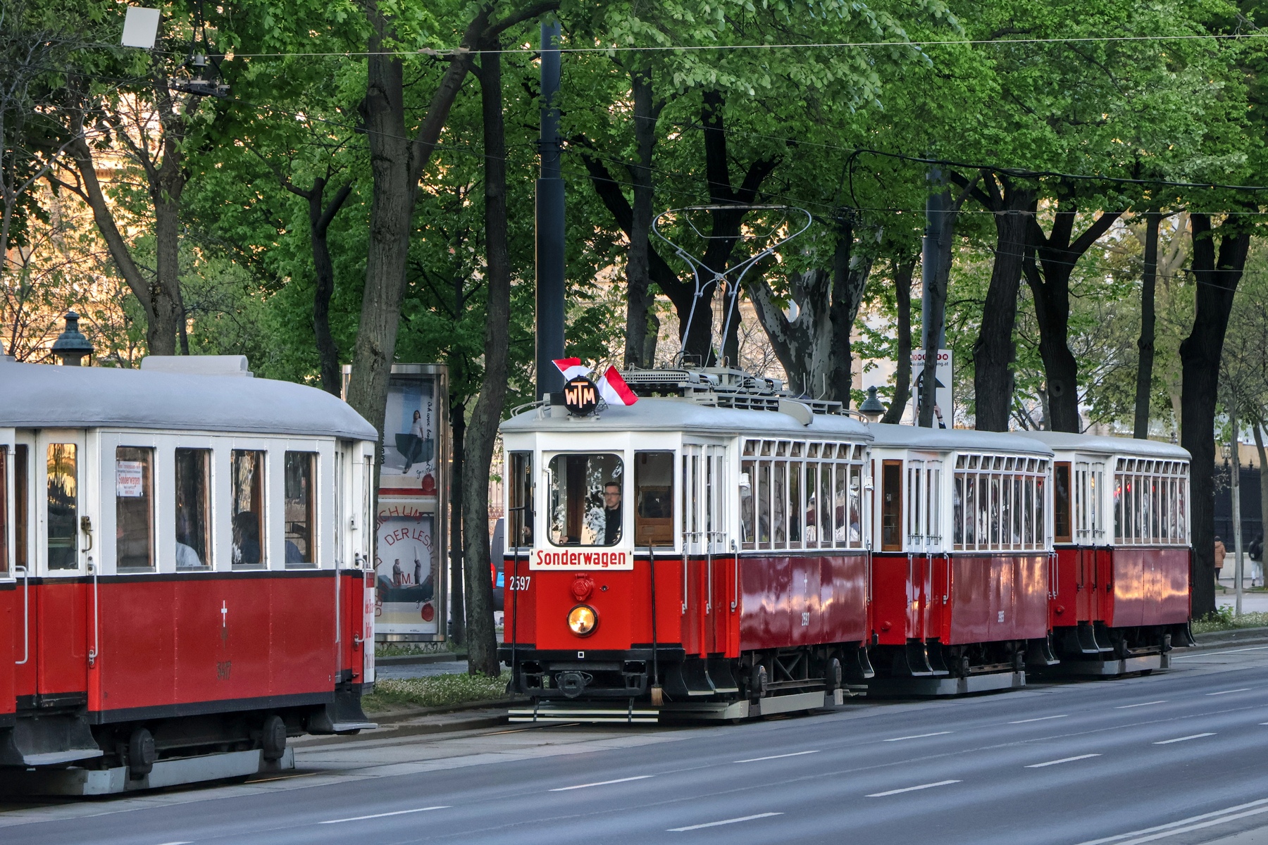 Wien Ringstraße Historische Straßenbahn
