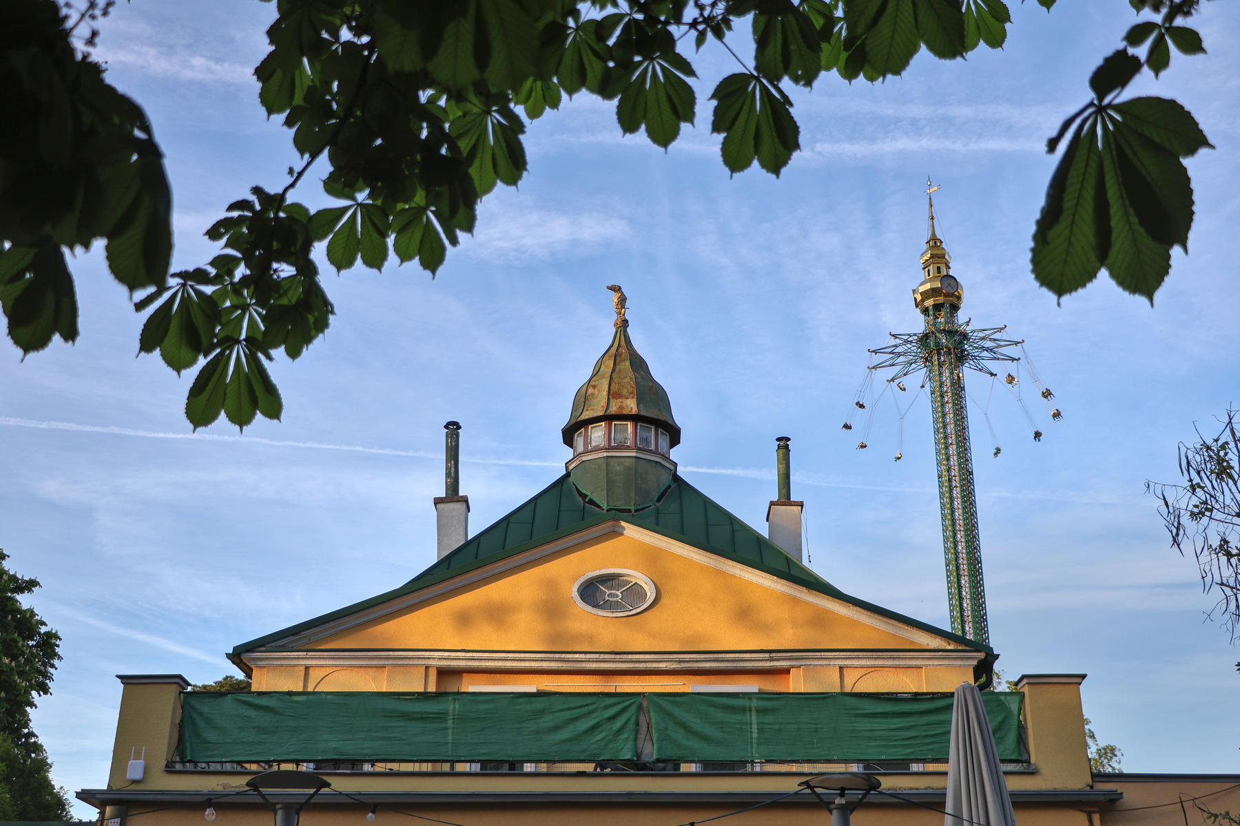 Wien Praterhauptallee Kettenkarussel