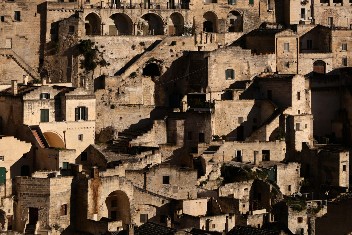 Sassi di Matera Kontraste Schatten Details