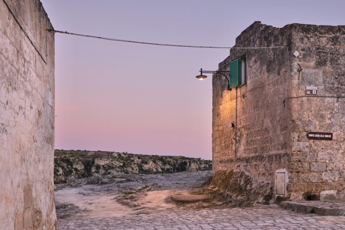 Sassi di Matera Sasso Caveoso Sonnenuntergang