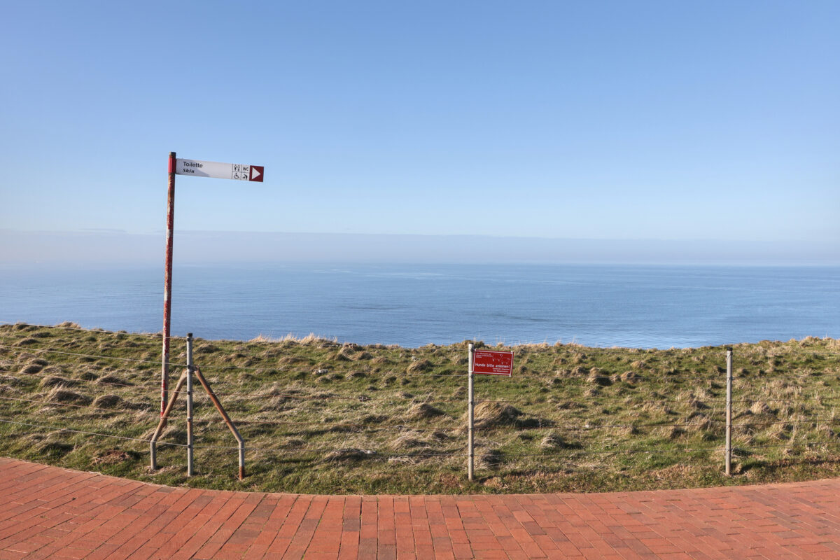 Helgoland Oberland Klippenrandweg Meerblick