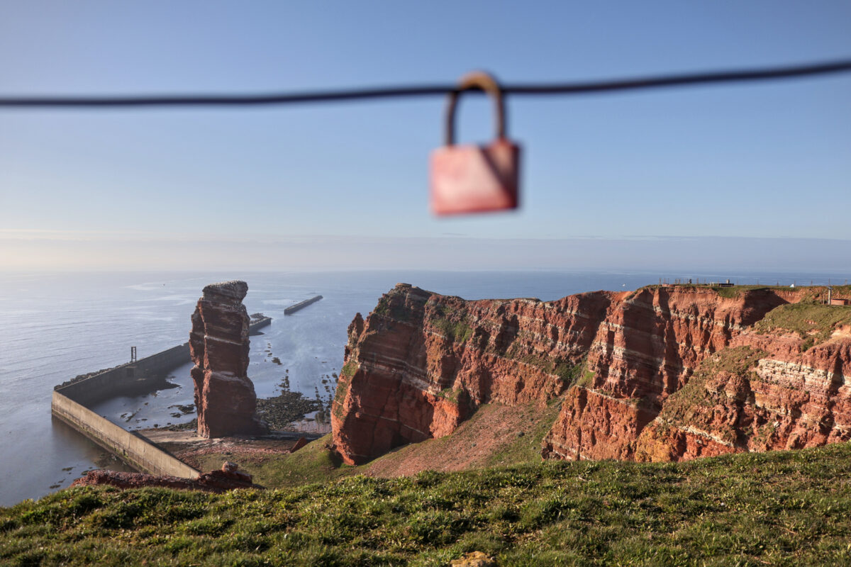 Helgoland rote Steilklippen Lange Anna