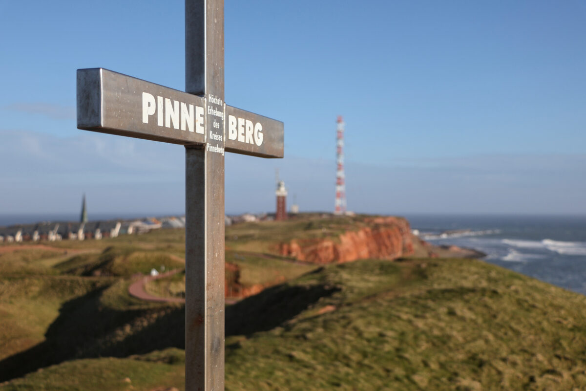 Helgoland Höchste Erhebung Gipfelkreuz Aussicht Leuchtturm Meerblick