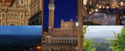 Beitragsbild Toskana Collage Florenz Montepulciano Siena